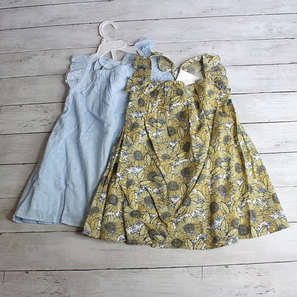 Sigrid Olsen Girls Sleeveless Sun Dress Set Size 2T Sunflower - Picture 1 of 12